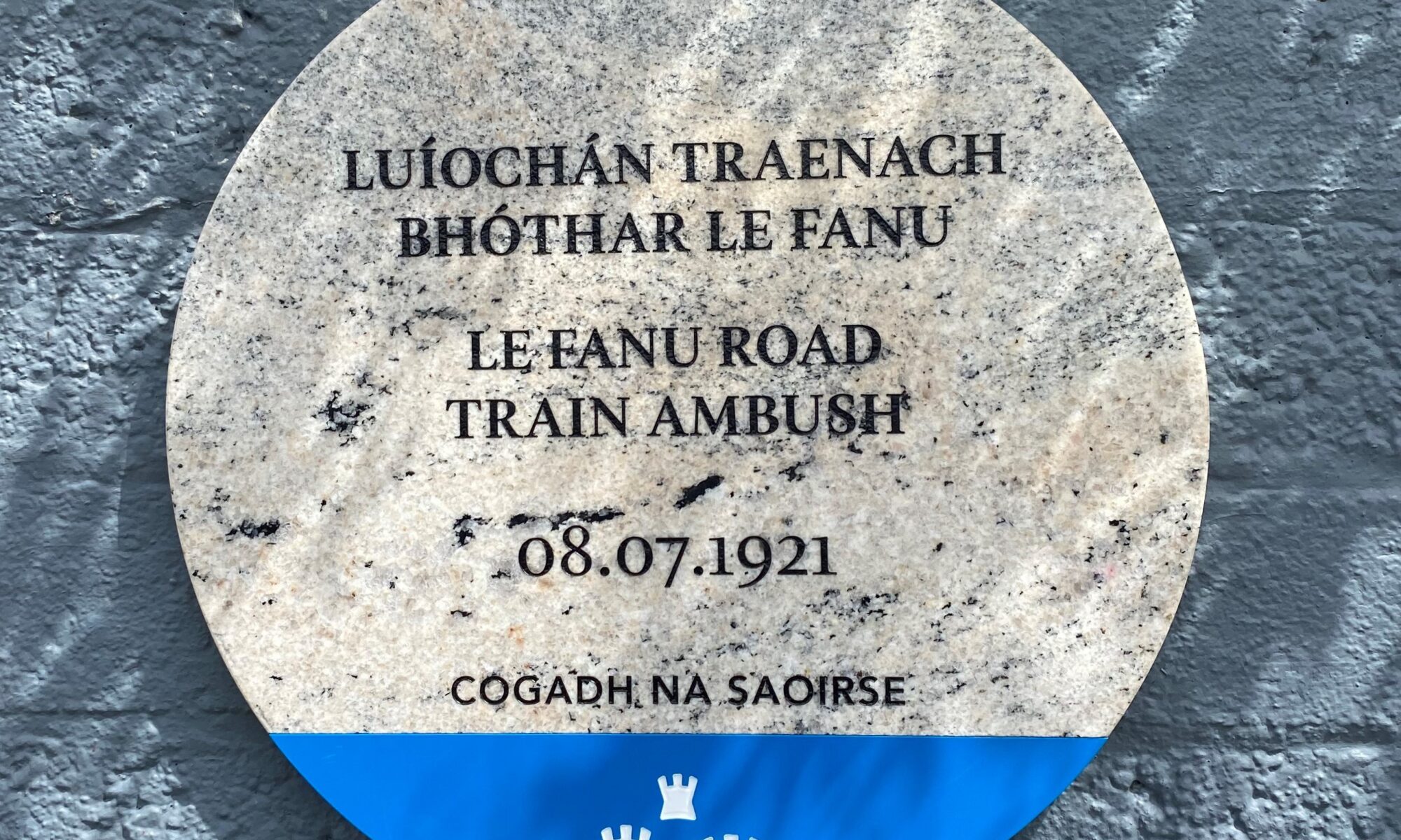 Dublin City Counil commemorative plaque at Ballyfermot